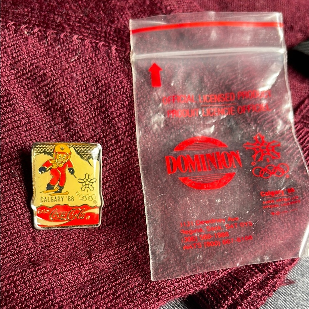 Calgary 88 Coca-Cola Olympic Pin